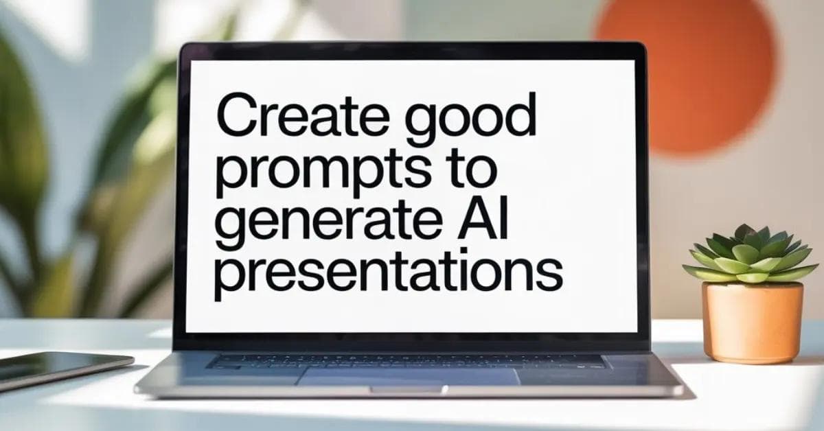 Good Prompts to Generate AI Presentations
